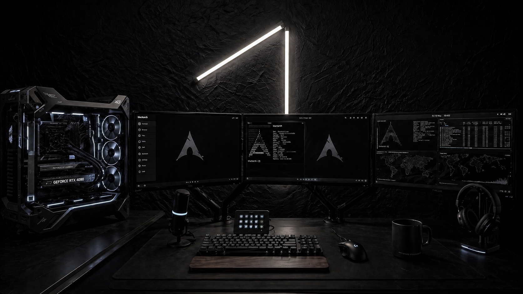 Omar Al Sumih desktop workstation and local AI lab setup